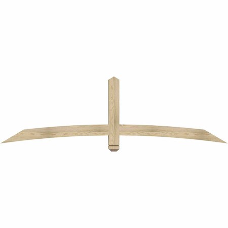 Ekena Millwork Bellingham Rough Sawn Timber Gable Bracket, Douglas Fir, 84"W x 24"H x 4"D x 4"F, 7/12 Pitch GBW084X24X0404BEL00RDF